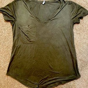 Z supply suede v neck